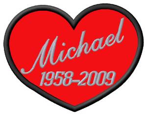 Picture of Michael Applique Heart Machine Embroidery Design
