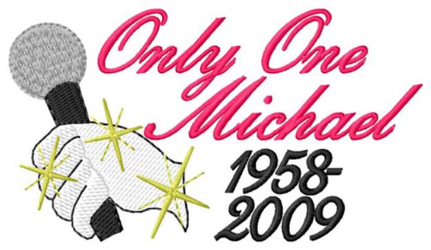 Picture of Only One Michael Machine Embroidery Design