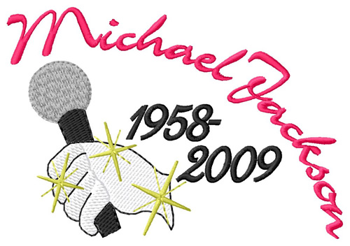 Michael Jackson Machine Embroidery Design