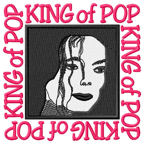 King of Pop Machine Embroidery Design