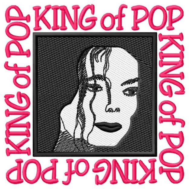 Picture of King of Pop Machine Embroidery Design