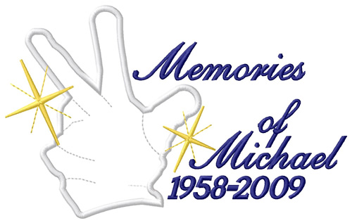 Memories of Michael Machine Embroidery Design