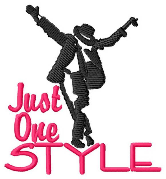 Picture of Michael Jackson Style Machine Embroidery Design