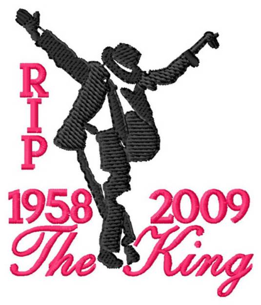 Picture of MJ The King Machine Embroidery Design