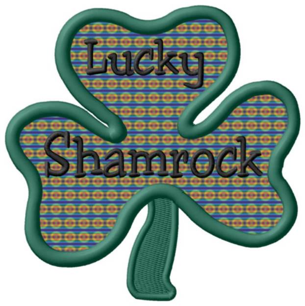 Picture of Lucky Shamrock Machine Embroidery Design