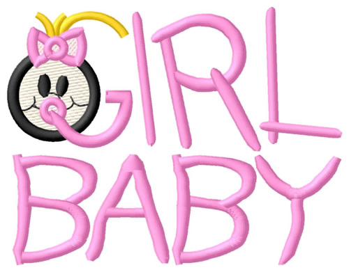 Girl Baby Machine Embroidery Design