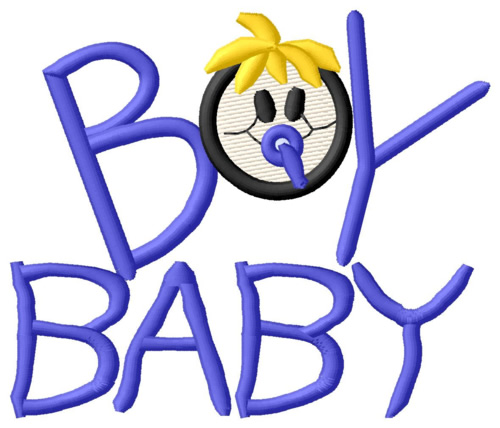 Boy Baby Machine Embroidery Design