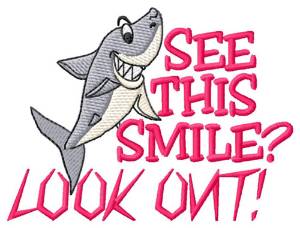 Picture of Shark Smile Machine Embroidery Design