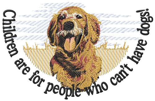 Retriever Dog Machine Embroidery Design