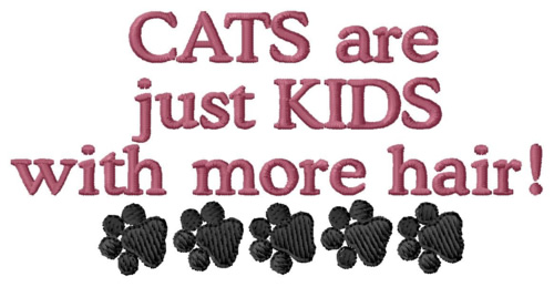 Cats with more Hair Machine Embroidery Design