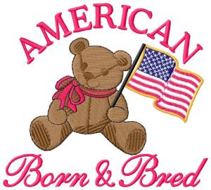Picture of American Born and Bred Machine Embroidery Design