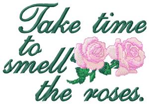 Picture of Smell the Roses Machine Embroidery Design