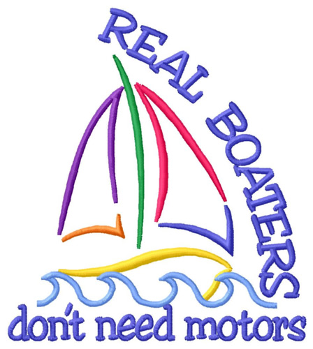 Real Boaters Machine Embroidery Design