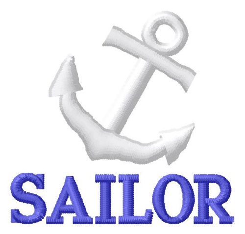 Sailor Anchor Machine Embroidery Design