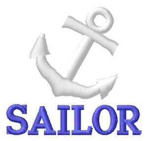 Picture of Sailor Anchor Machine Embroidery Design
