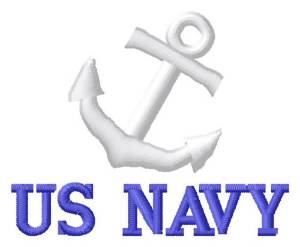 Picture of US Navy Machine Embroidery Design