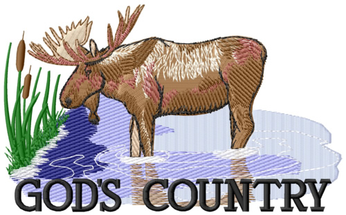 Gods Country Machine Embroidery Design
