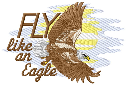 Fly Like an Eagle Machine Embroidery Design