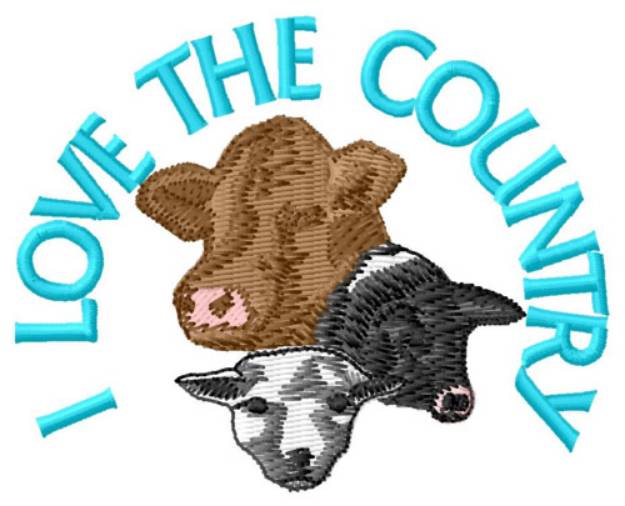 Picture of Love the Country Machine Embroidery Design