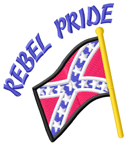 Rebel Pride Machine Embroidery Design