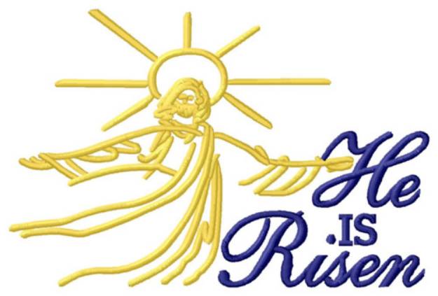 Picture of He is Risen Machine Embroidery Design