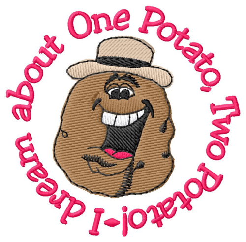 One Potato Two Potato Machine Embroidery Design