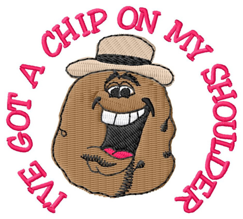 Chip On My Shoulder Machine Embroidery Design