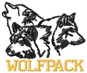 Picture of Wolfpack Machine Embroidery Design