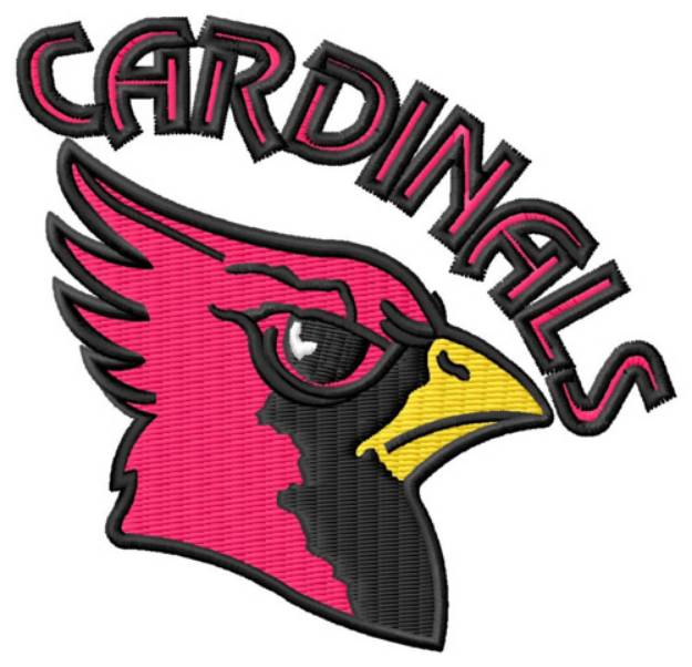 Picture of Cardinals Mascot Machine Embroidery Design