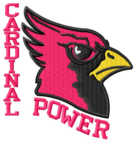 Cardinal Power Machine Embroidery Design
