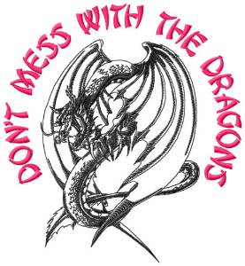 Picture of Dont Mess Machine Embroidery Design