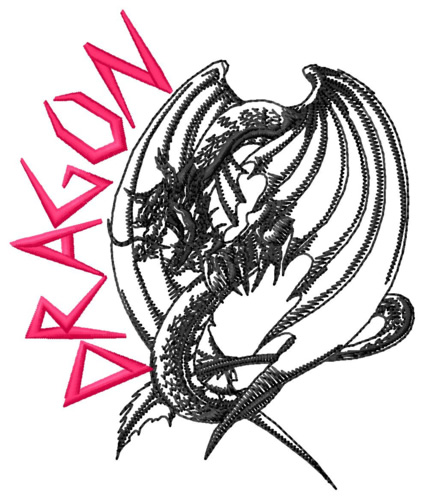 Dragon Machine Embroidery Design