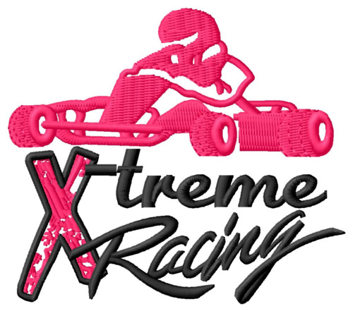 Extreme Racing Machine Embroidery Design