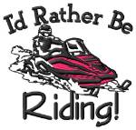 Picture of Id Rather Be Riding Machine Embroidery Design