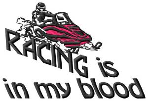 Picture of Racing In My Blood Machine Embroidery Design