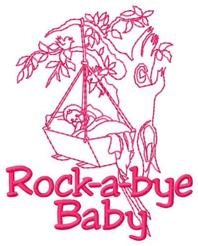 Rockabye Baby Machine Embroidery Design