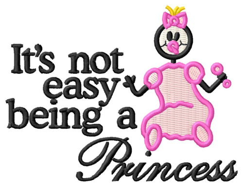 Being a Princess Machine Embroidery Design