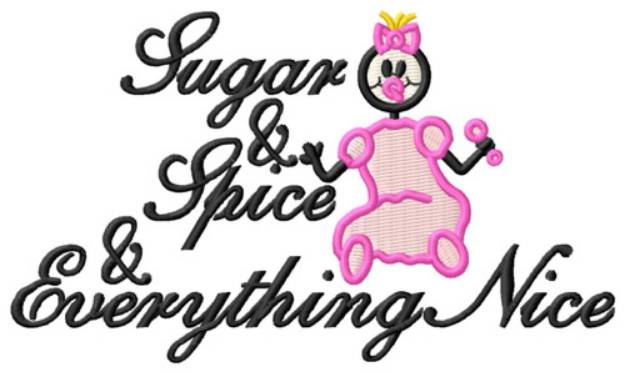 Picture of Sugar and Spice Machine Embroidery Design