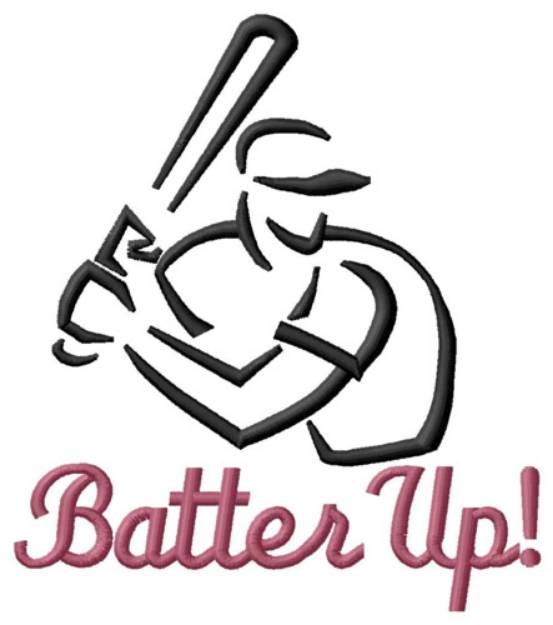 Picture of Batter Up Machine Embroidery Design