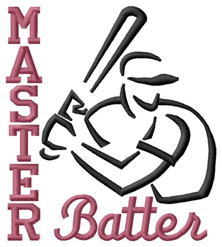 Master Batter Machine Embroidery Design