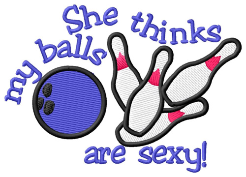 Sexy Balls Machine Embroidery Design