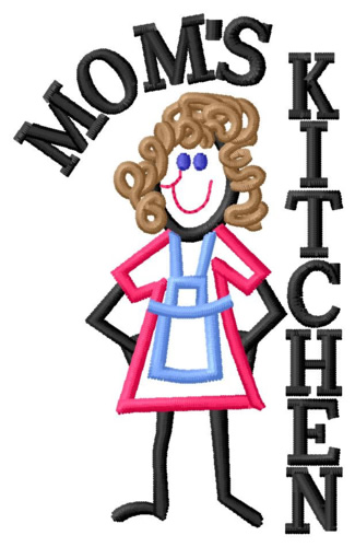 Moms Kitchen Machine Embroidery Design