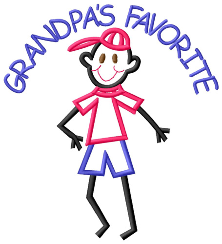 Grandpas Favorite Machine Embroidery Design