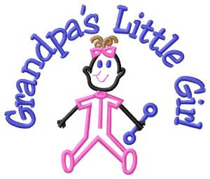 Picture of Grandpas Little Girl Machine Embroidery Design