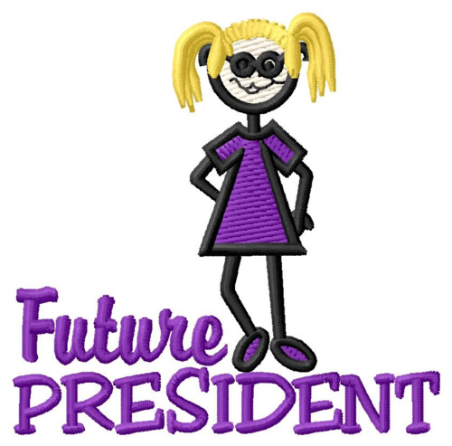 Future President Machine Embroidery Design