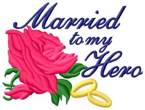Picture of Married to My Hero Machine Embroidery Design