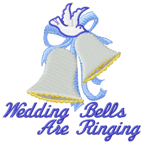 Ringing Wedding Bells Machine Embroidery Design