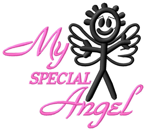 My Special Angel Machine Embroidery Design