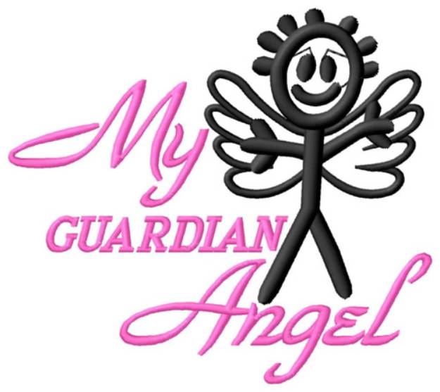 Picture of Guardian Angel Machine Embroidery Design