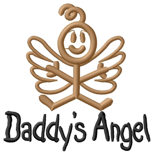 Daddys Angel Machine Embroidery Design